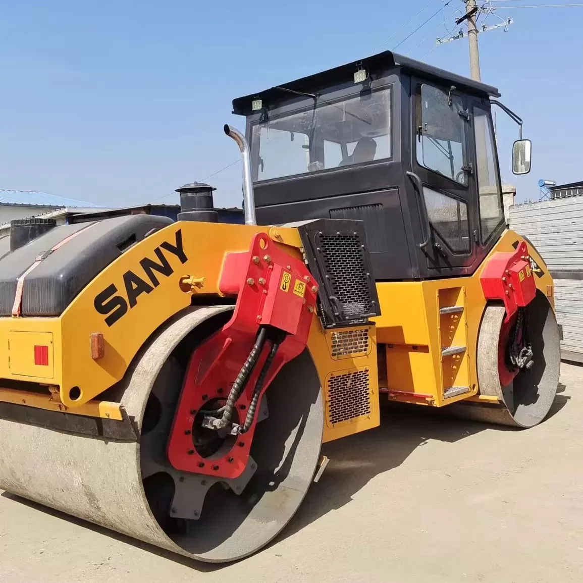 sany double drum road roller yzc13c road bulding mchinery колдонулган