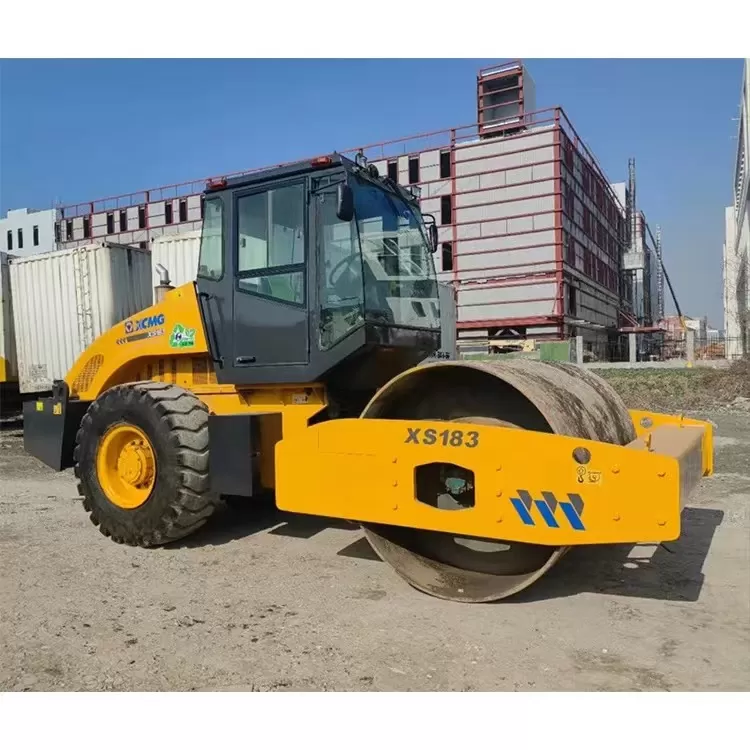 xcmg 18ton колдонулган wheel road vibratory compactor бир барабан роликтер топурак compactor roller гидравликалык асфальт цемент бетон