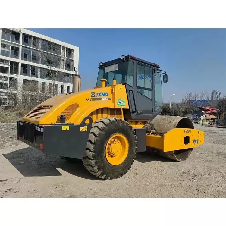 xcmg 18ton колдонулган wheel road vibratory compactor бир барабан роликтер топурак compactor roller гидравликалык асфальт цемент бетон